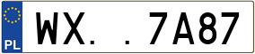 Truck License Plate